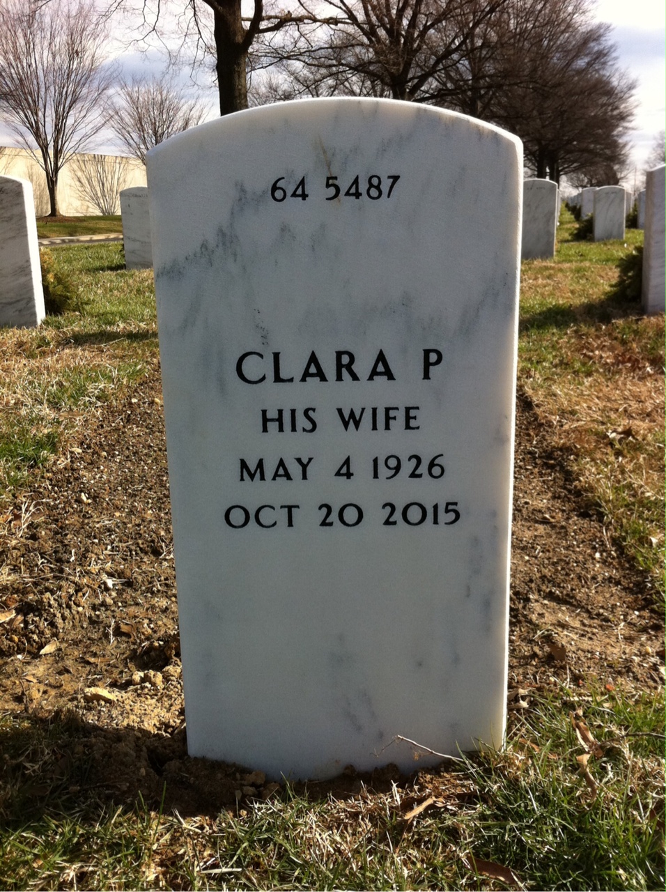 Back of headstone — Edward Toms