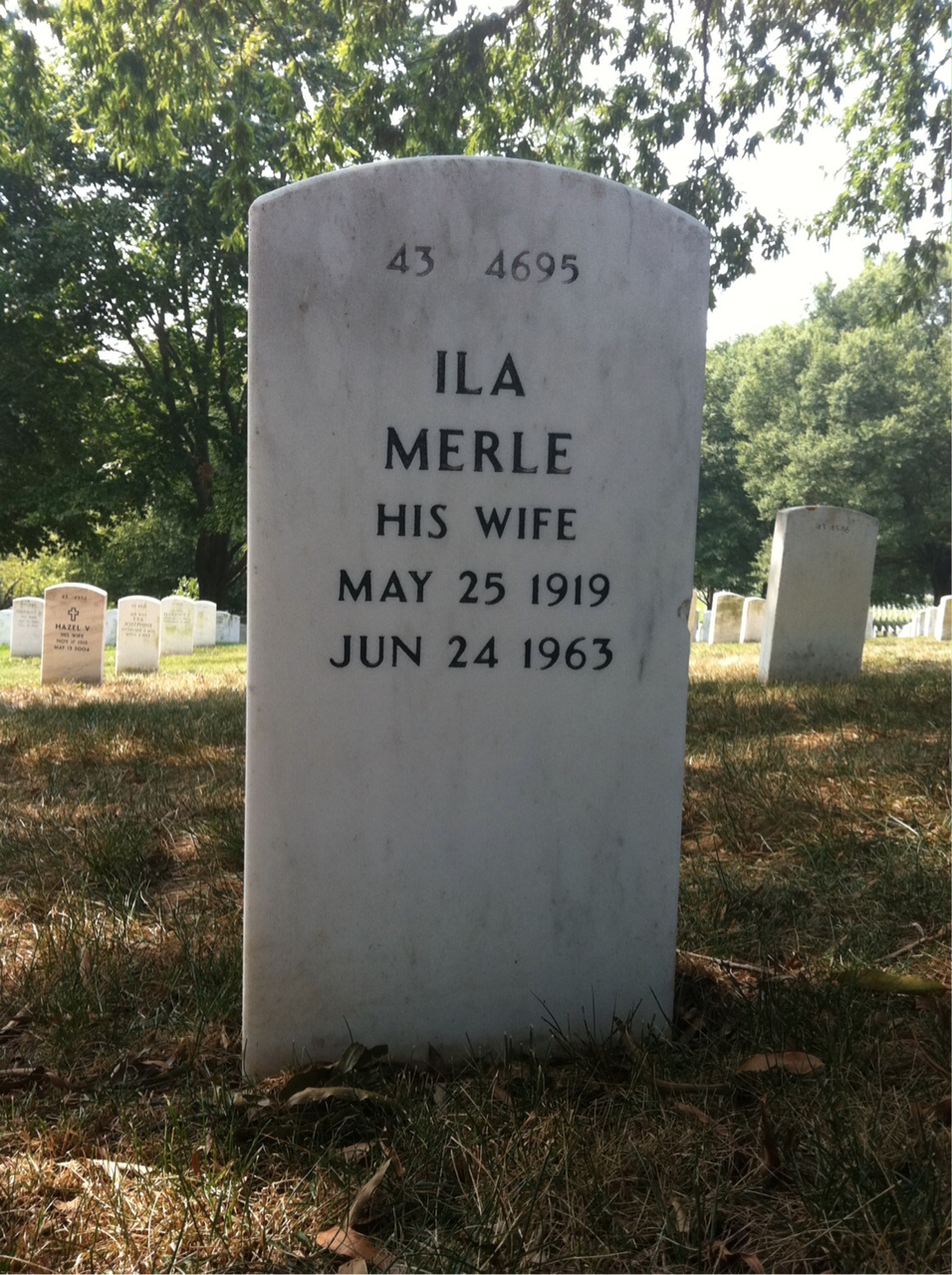 Back of headstone — Paul Rugers