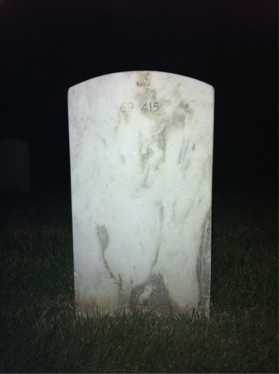 Back of headstone — Carlos Montalvo Santiago