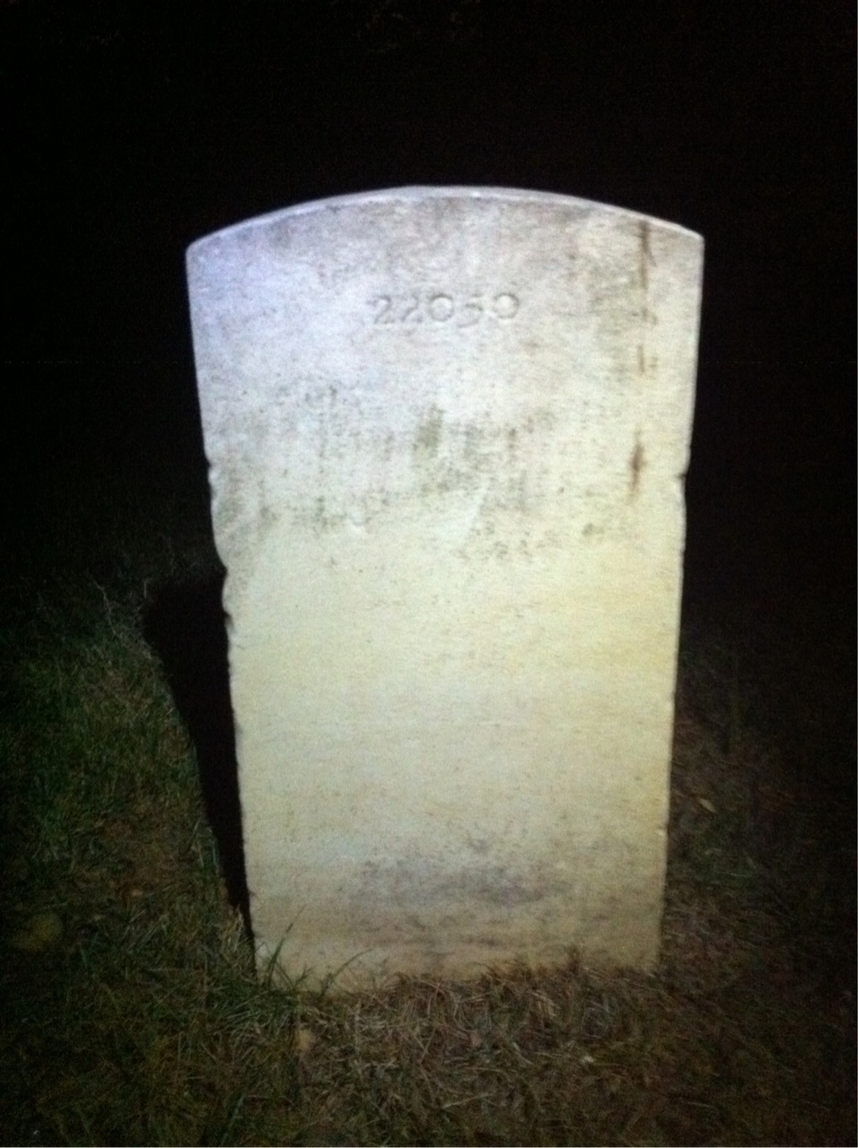 Back of headstone — Andrew Augustenborg