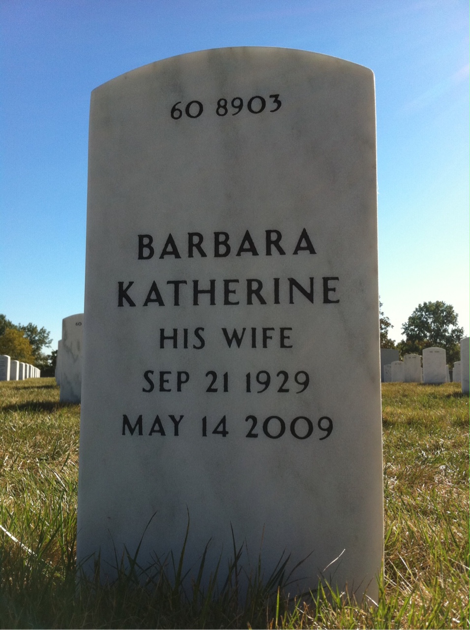 Back of headstone — John Walden