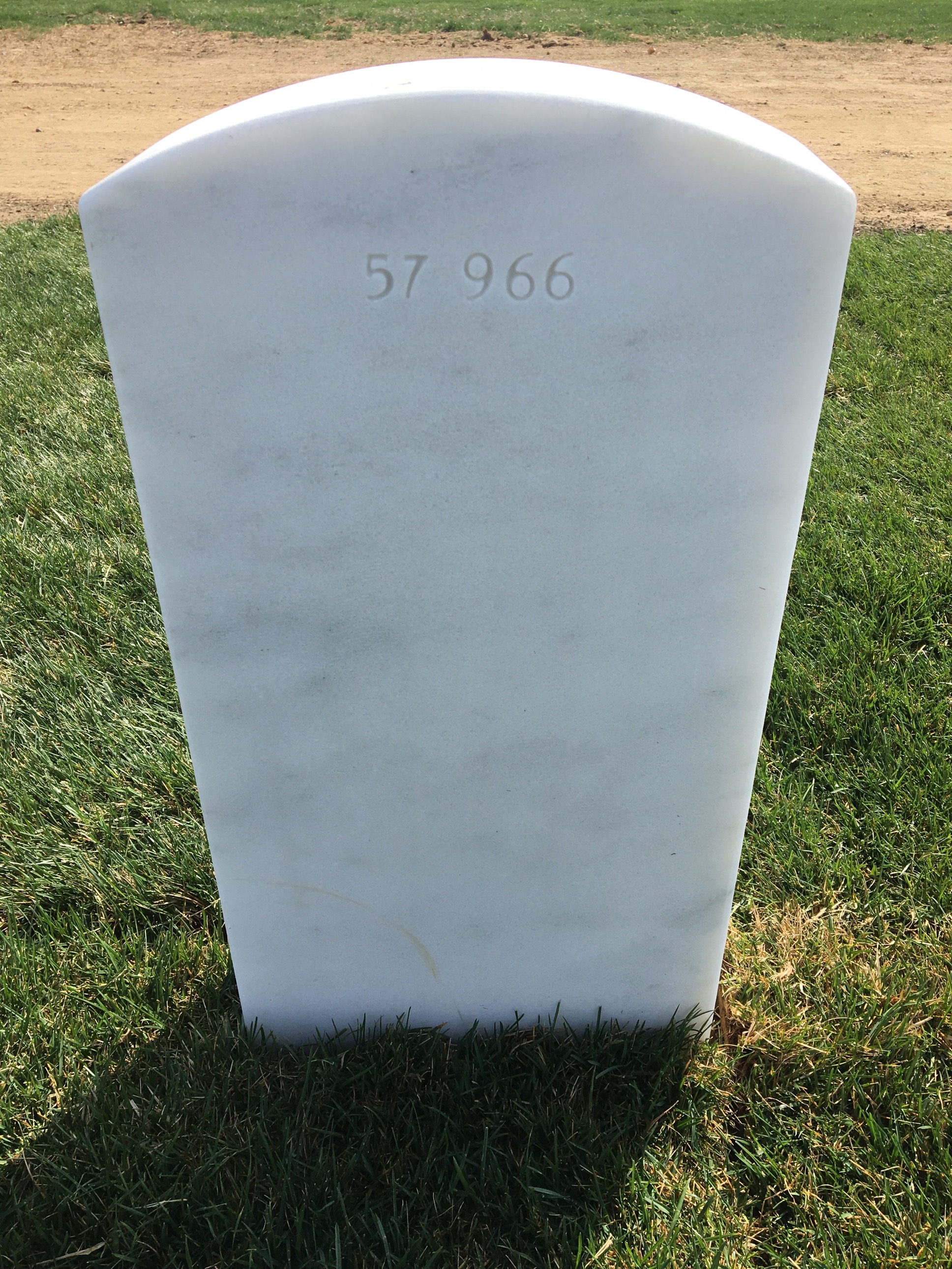 Back of headstone — Thomas E Langenfeld