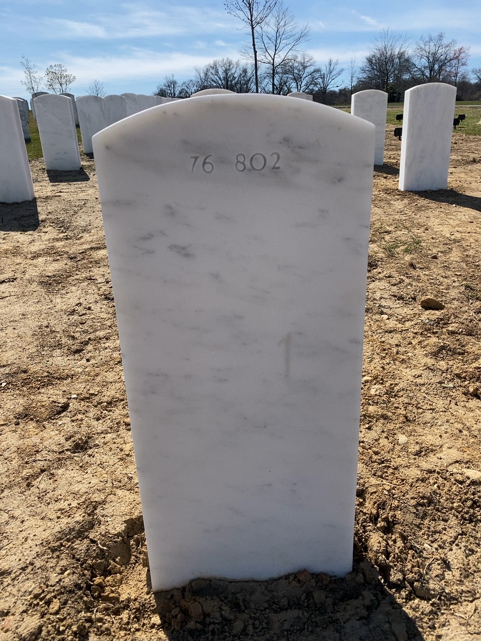 Back of headstone — William Lawrence Crowell