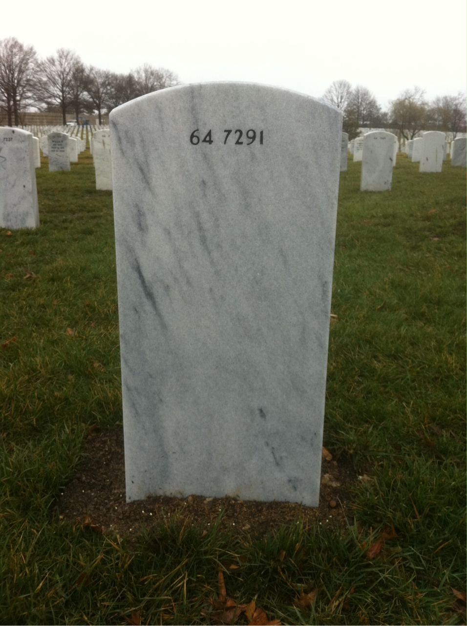 Back of headstone — Frank Puerta