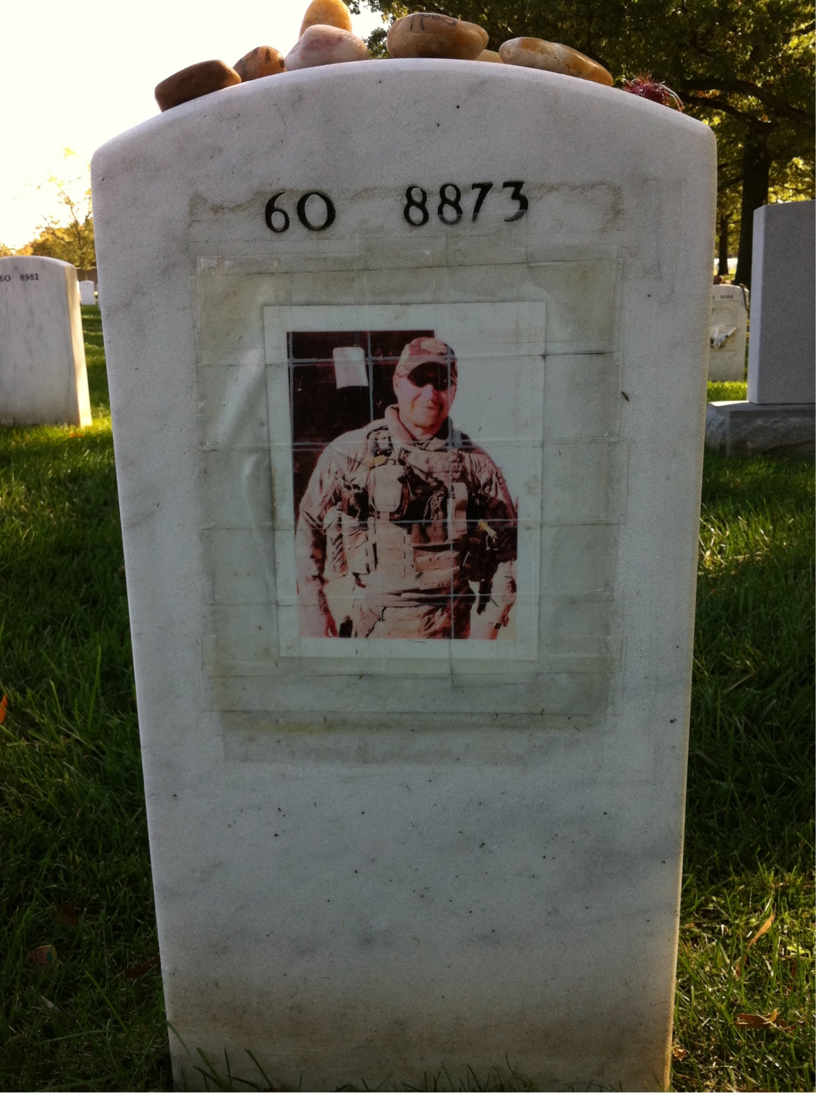 Back of headstone — Phillip Myers
