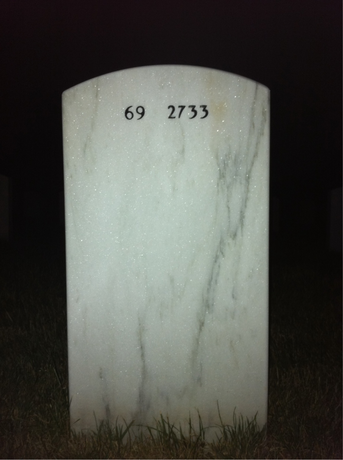 Back of headstone — Mark Tierney