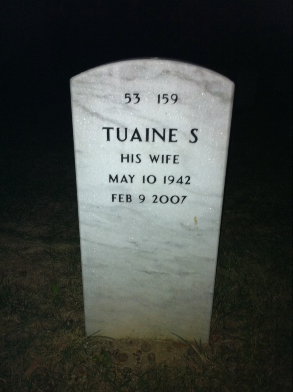 Back of headstone — Henry Hammonds