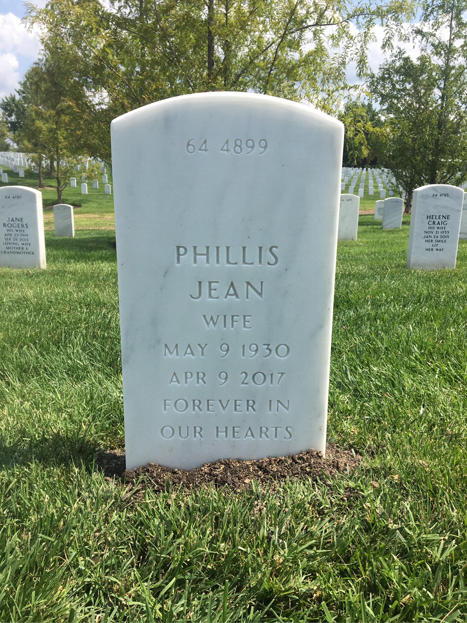 Back of headstone — Roy Chapman