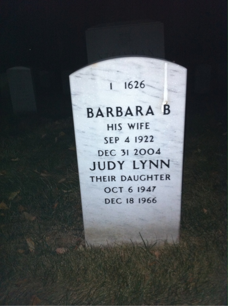 Back of headstone — Kenneth Rowell