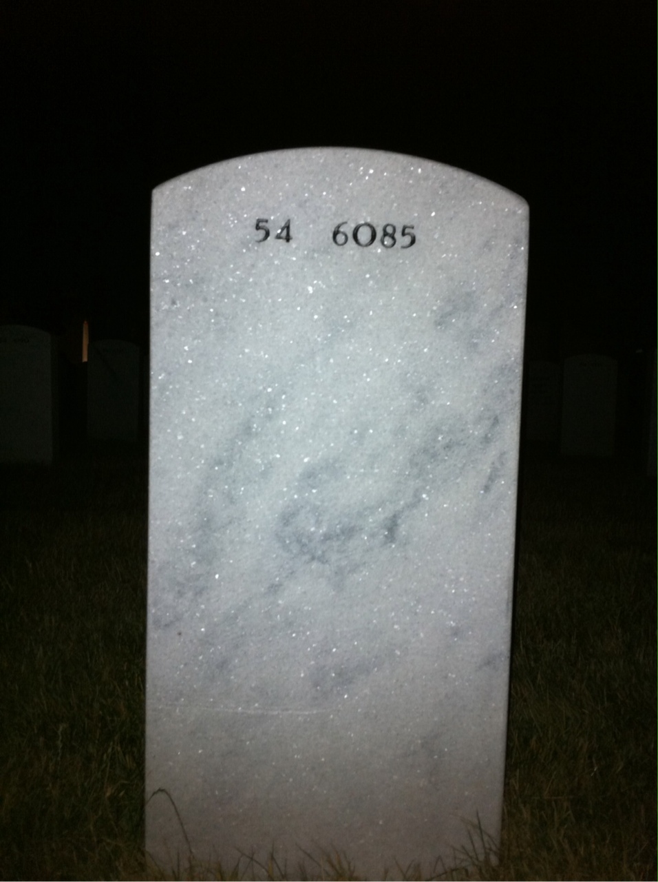 Back of headstone — John Driver