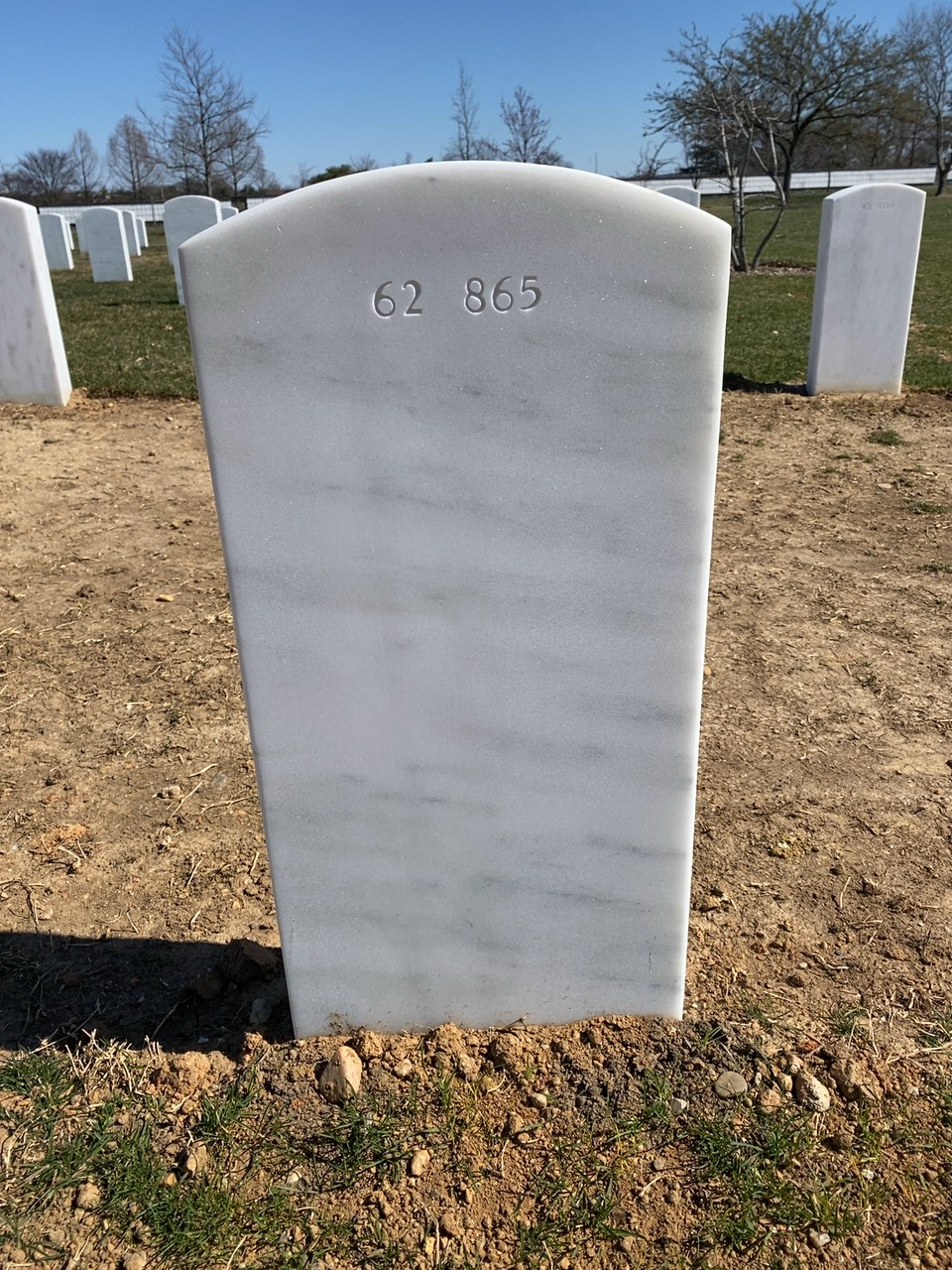 Back of headstone — Lynn Moyers