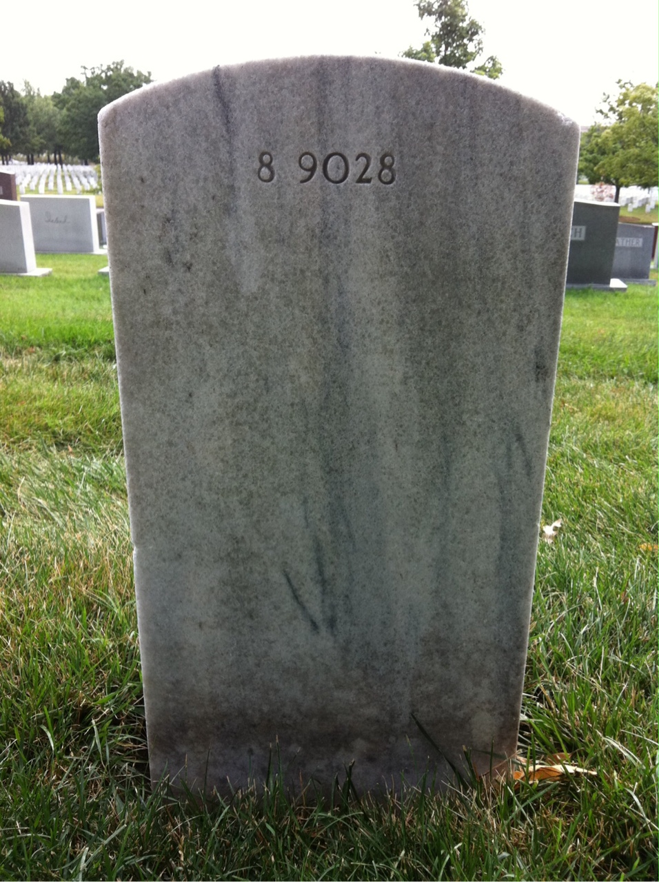 Back of headstone — Madeline Alphonse