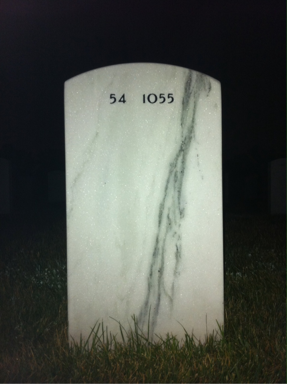 Back of headstone — Edward Wightman
