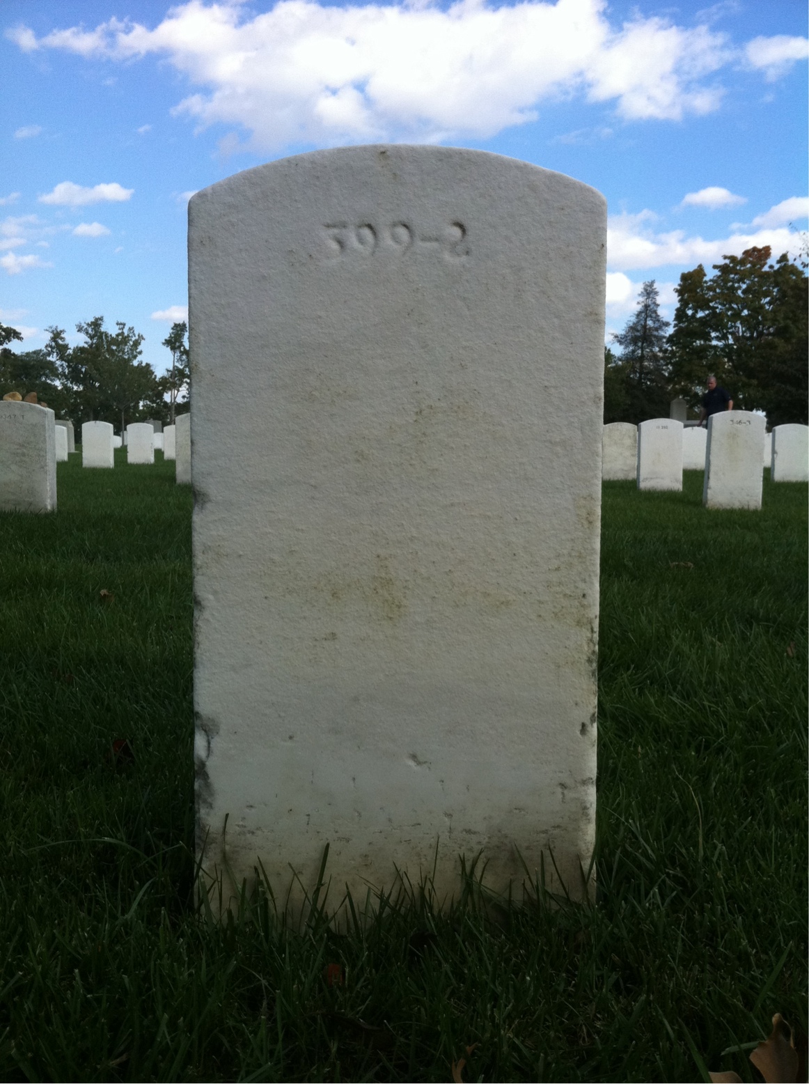 Back of headstone — Jean Allerton