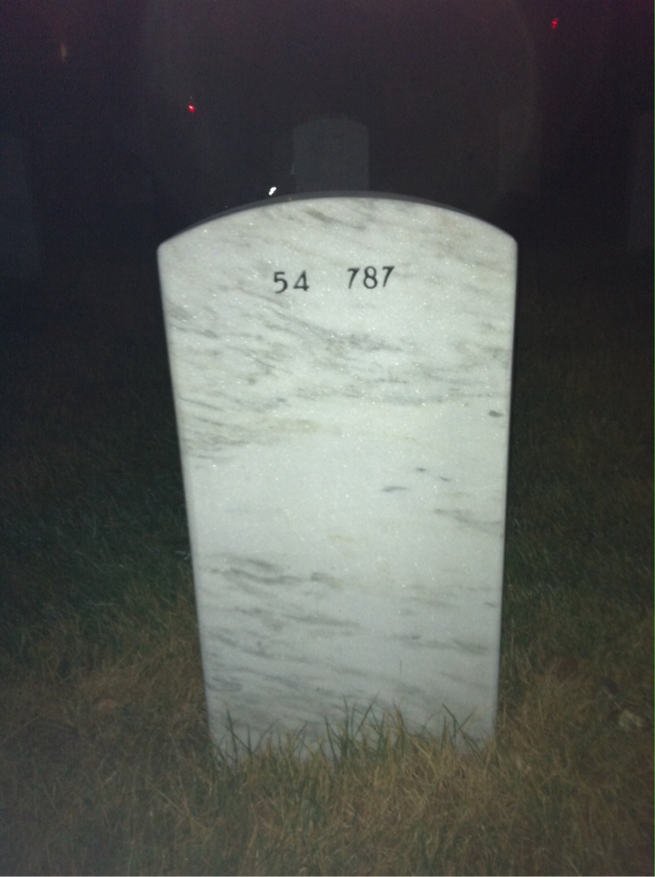 Back of headstone — Richard Rothblum