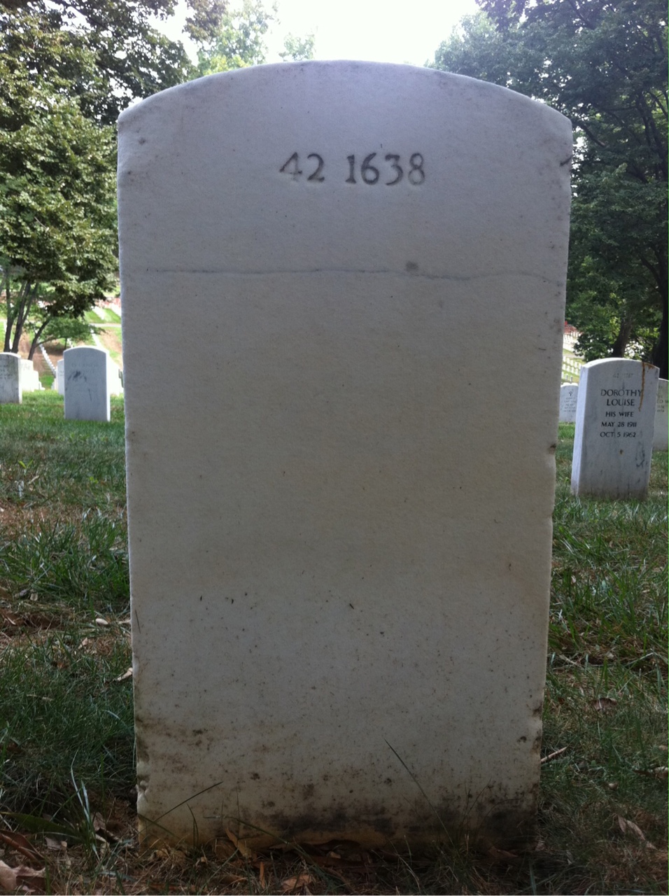 Back of headstone — Edward Ahearn