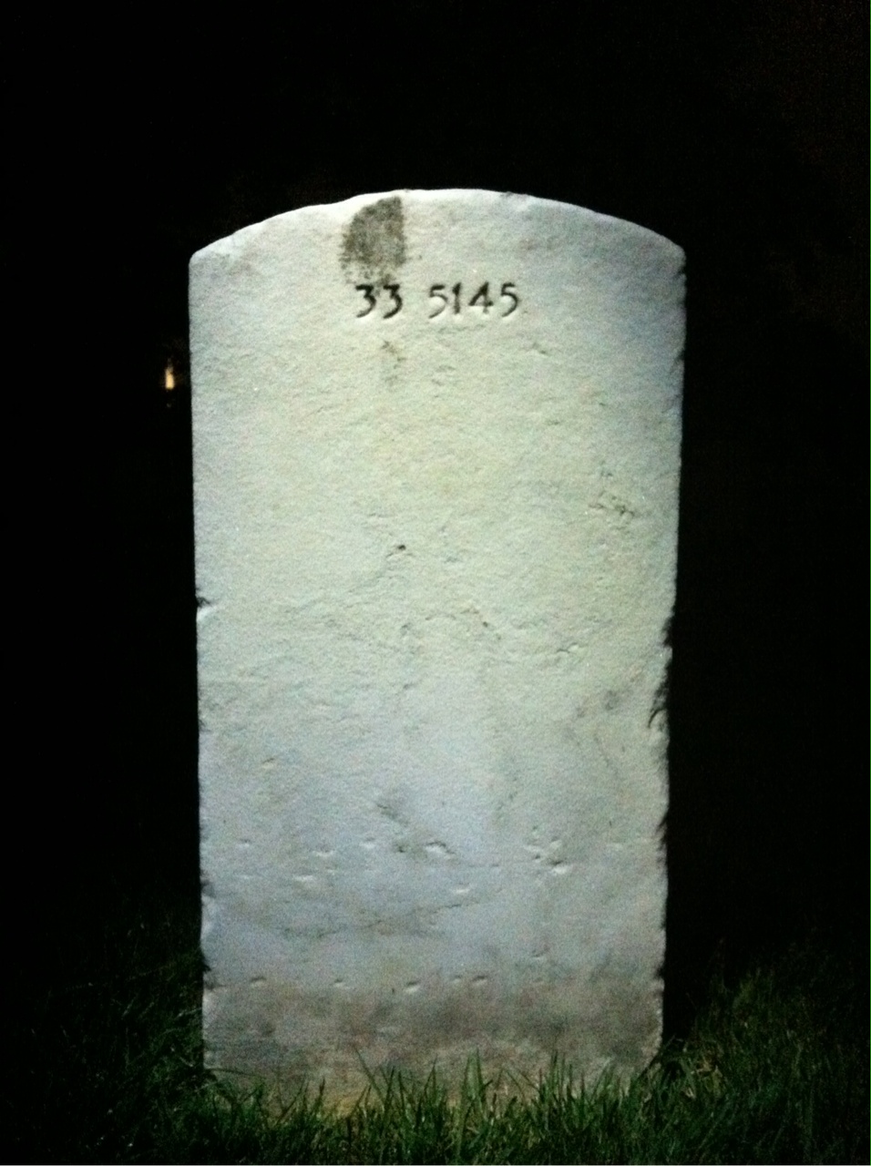 Back of headstone — Chester Mussehl