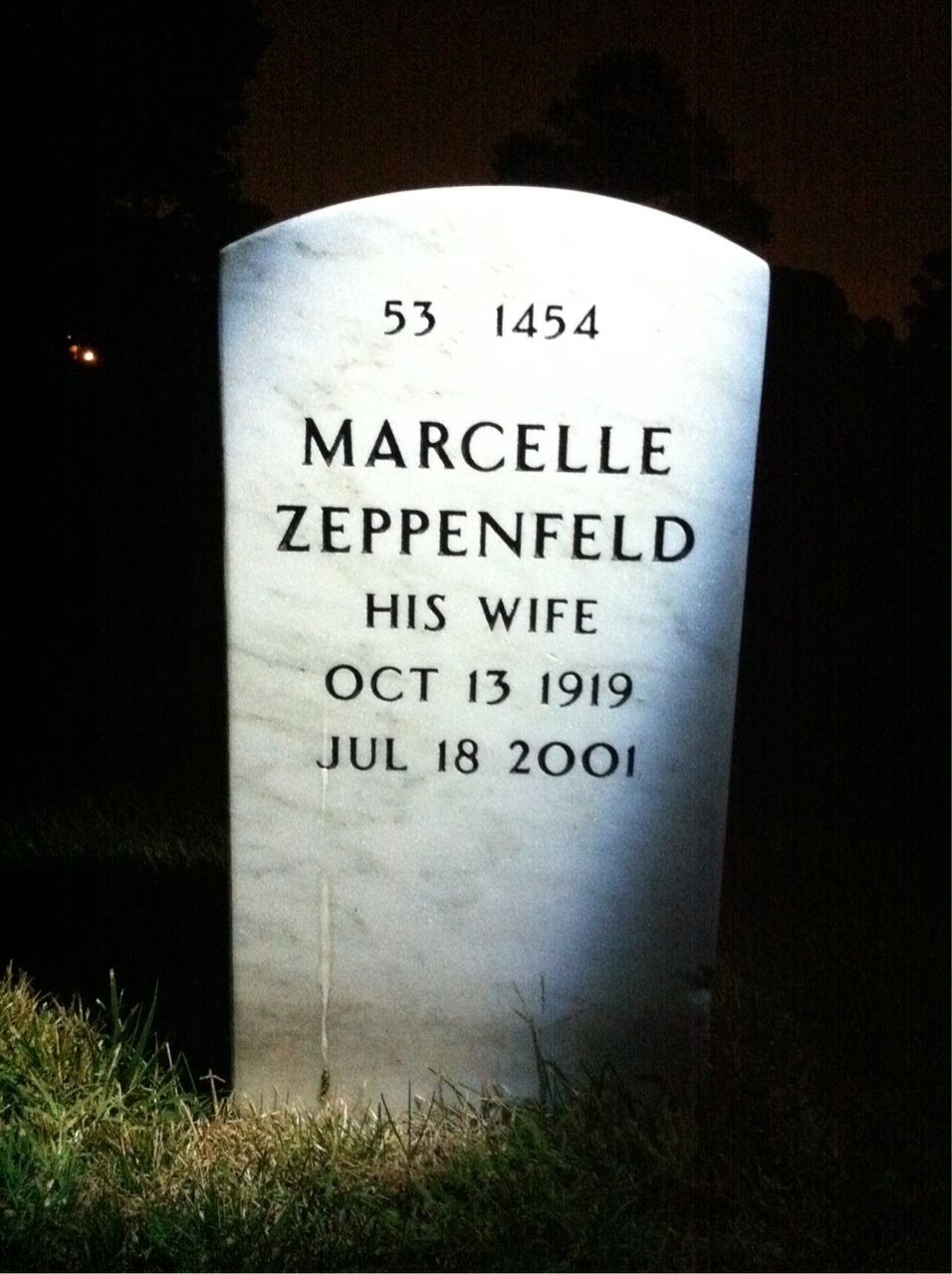 Back of headstone — Carl Creigh