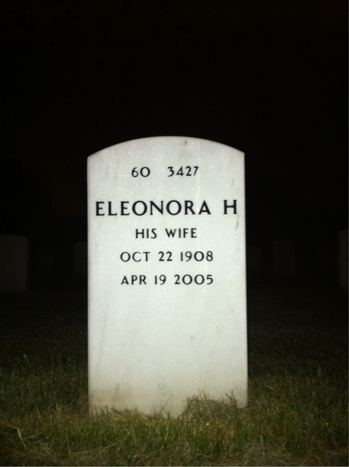 Back of headstone — John Mccann