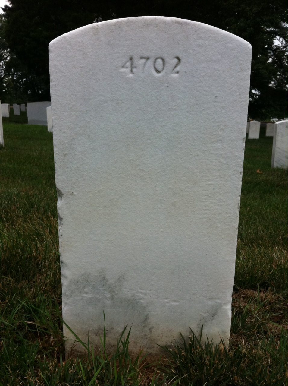 Back of headstone — Vasco Murphy