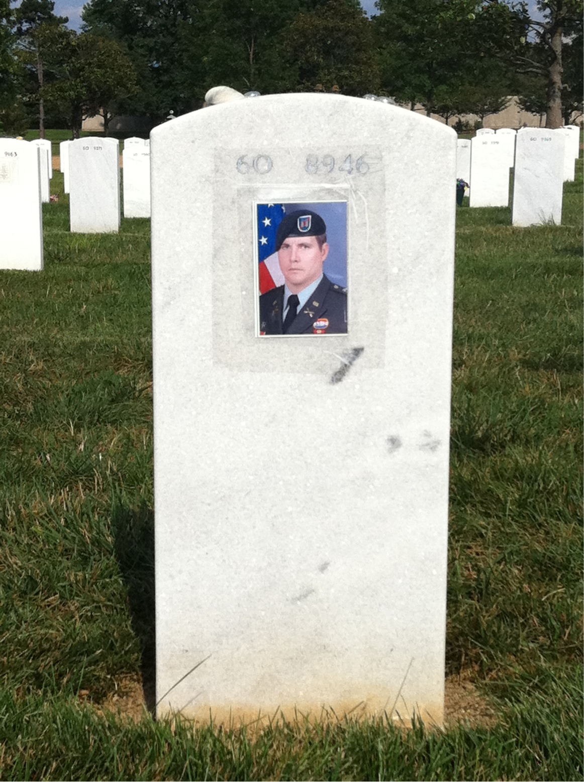 Back of headstone — Ronald Luce