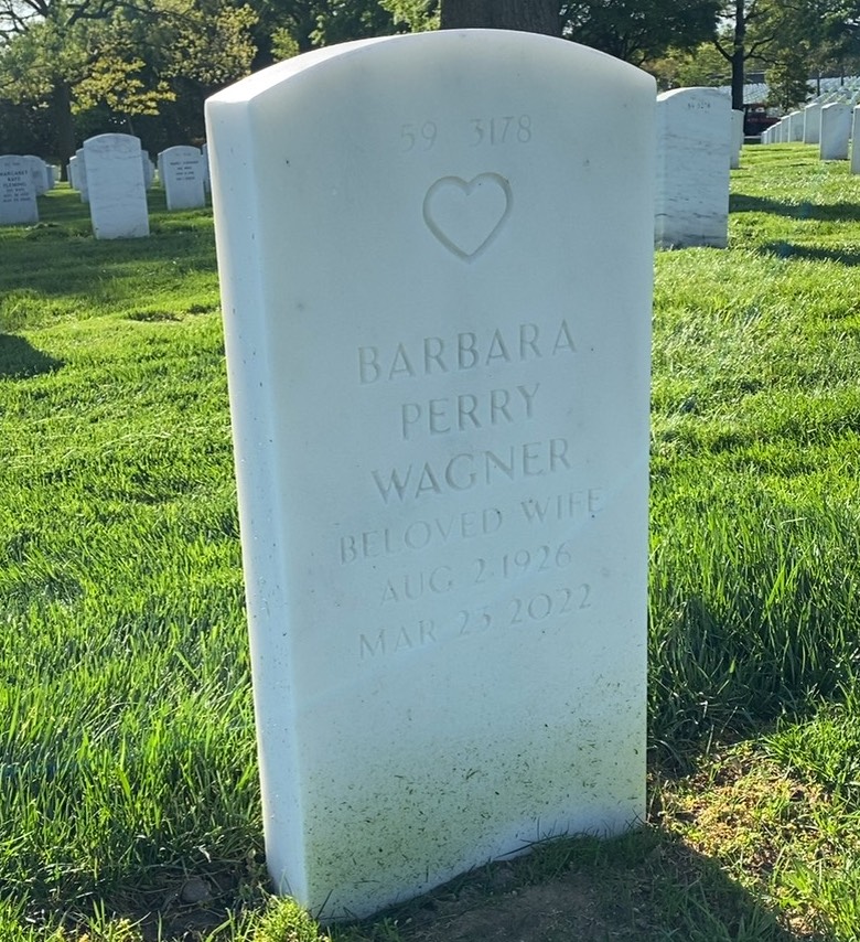 Back of headstone — William Wagner