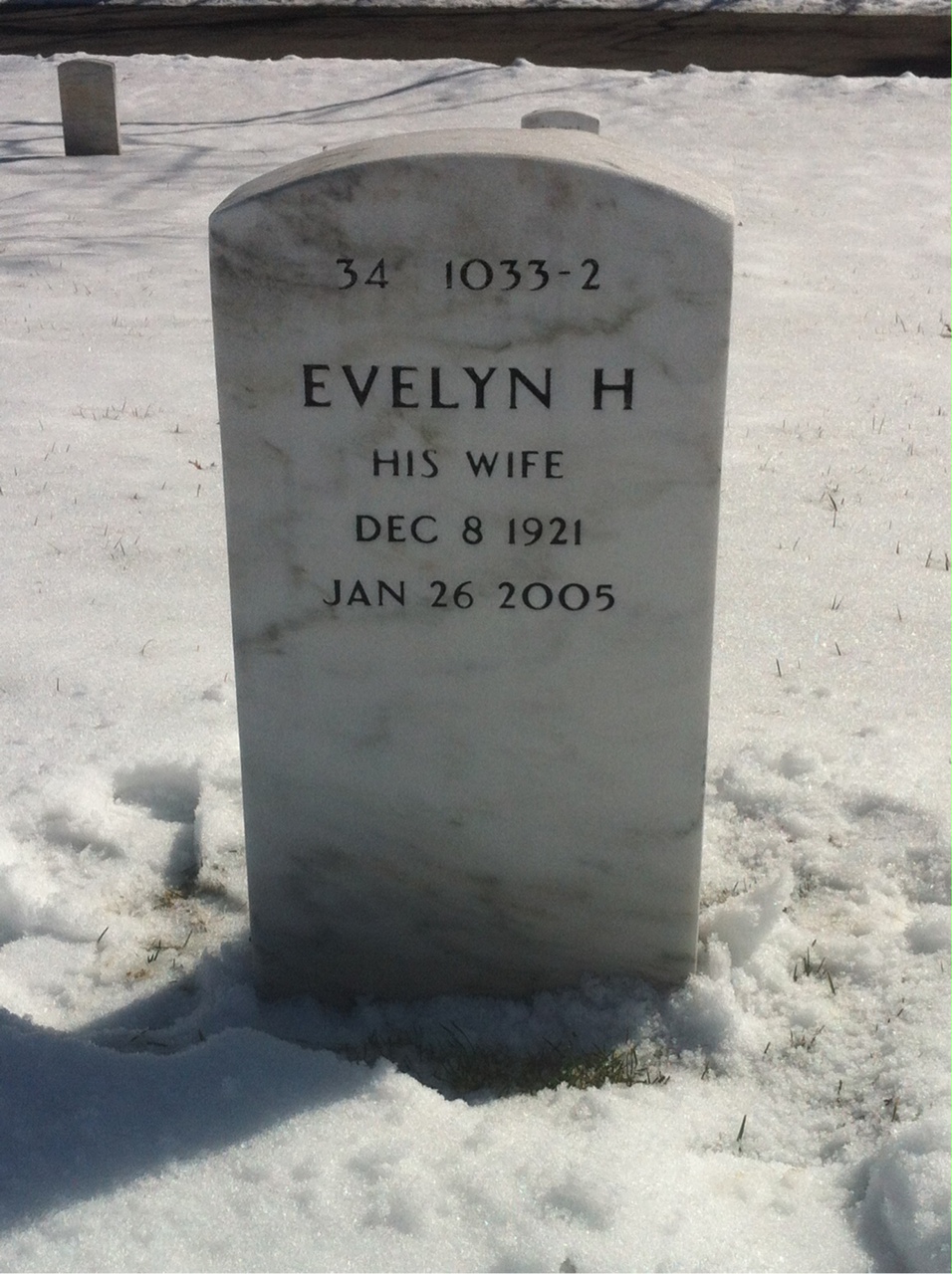 Back of headstone — John Rice