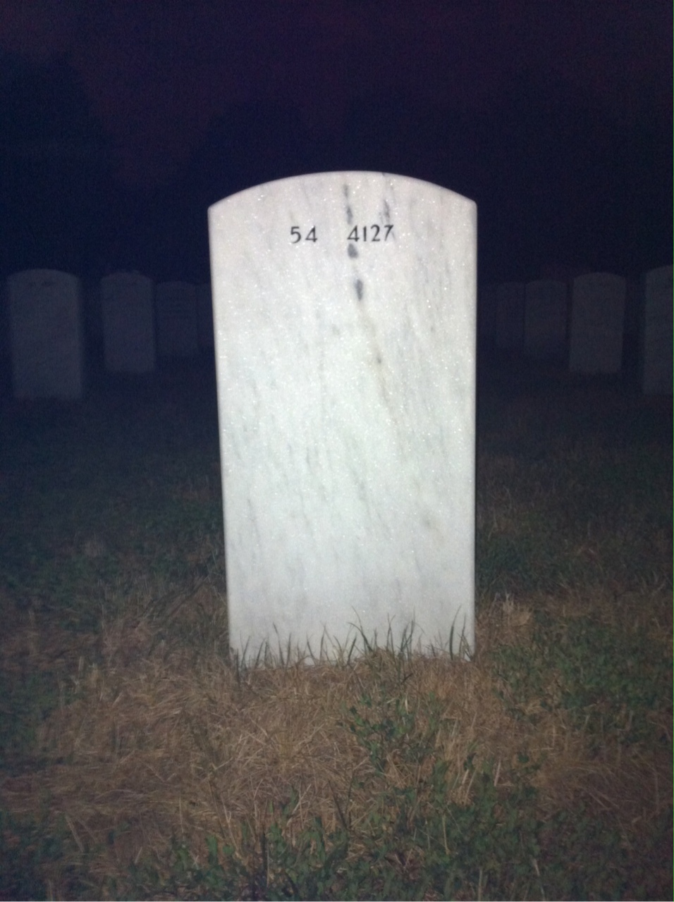 Back of headstone — Edward Ferris
