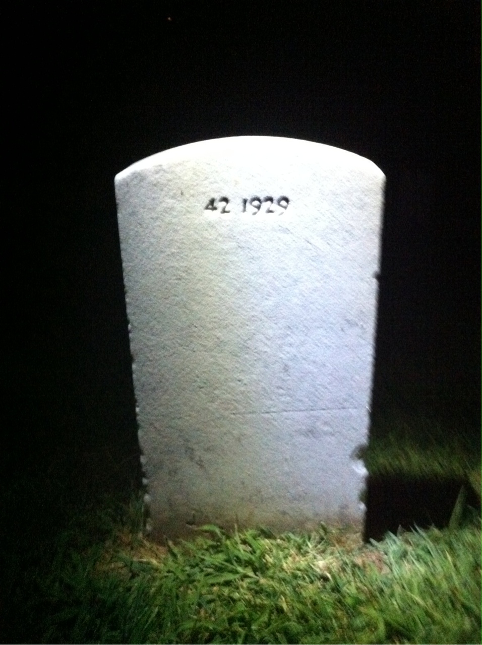 Back of headstone — Eliza Anderson