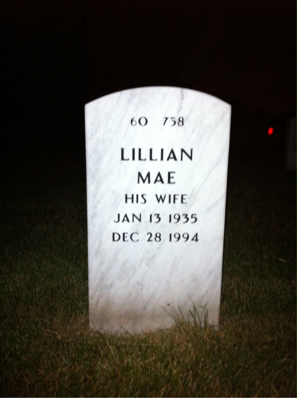 Back of headstone — Arthur St Amand