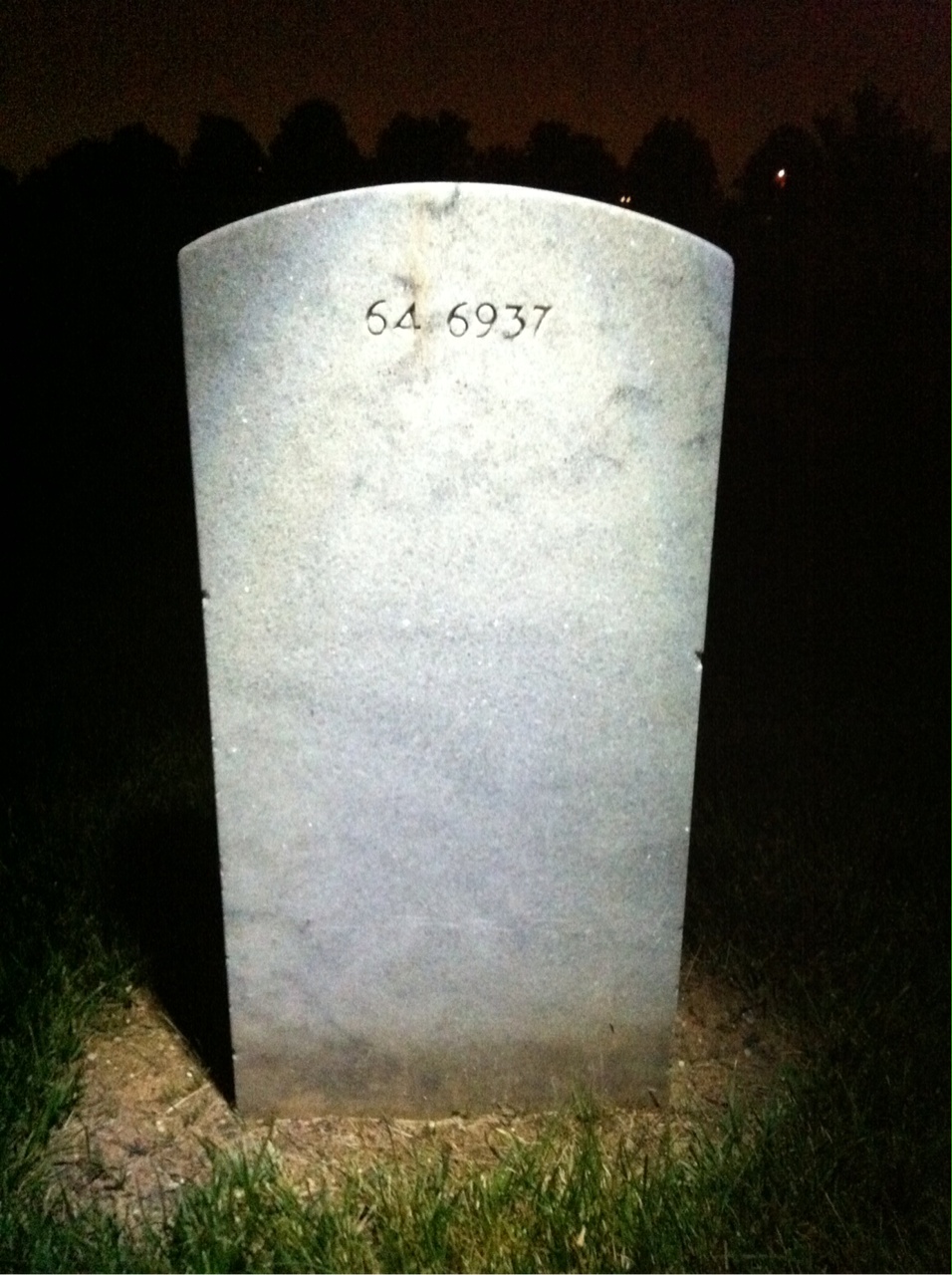 Back of headstone — Portia Ballard