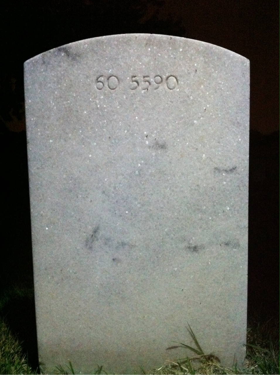 Back of headstone — Lloyd Moss
