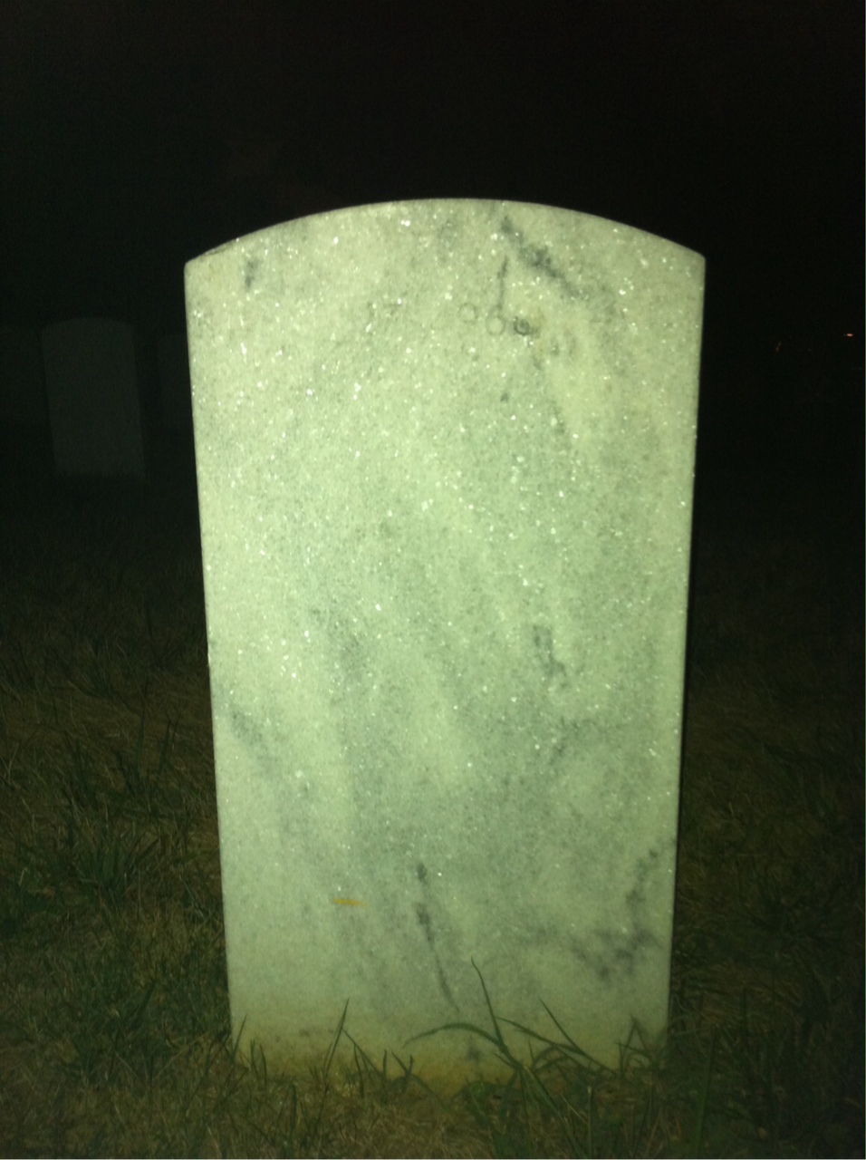 Back of headstone — William Mooney