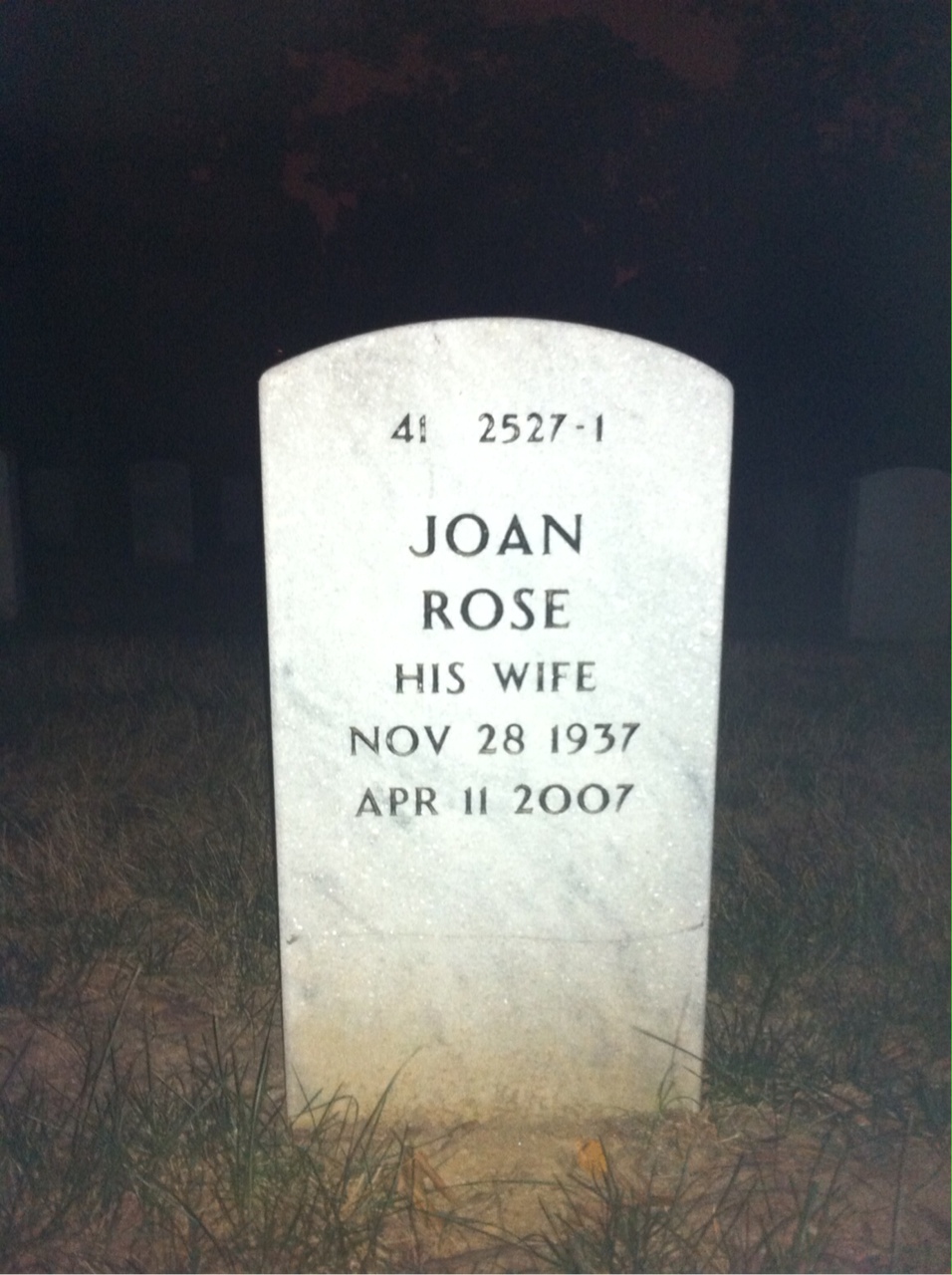 Back of headstone — James Hallock