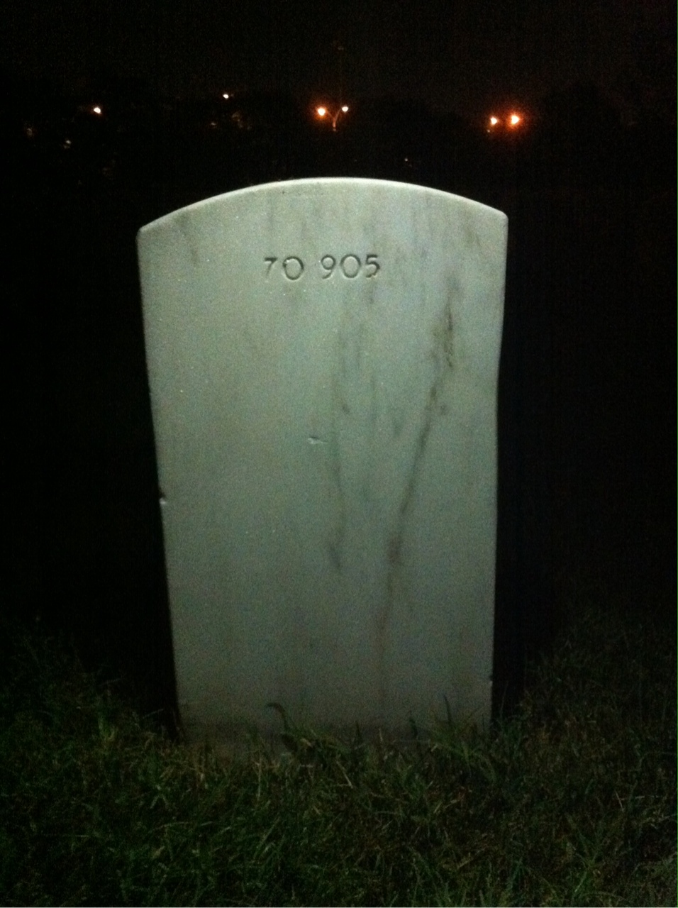 Back of headstone — Louis Harold Cargill