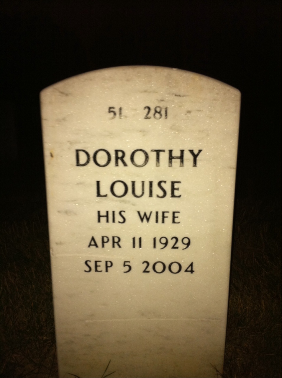 Back of headstone — Raymond Golden