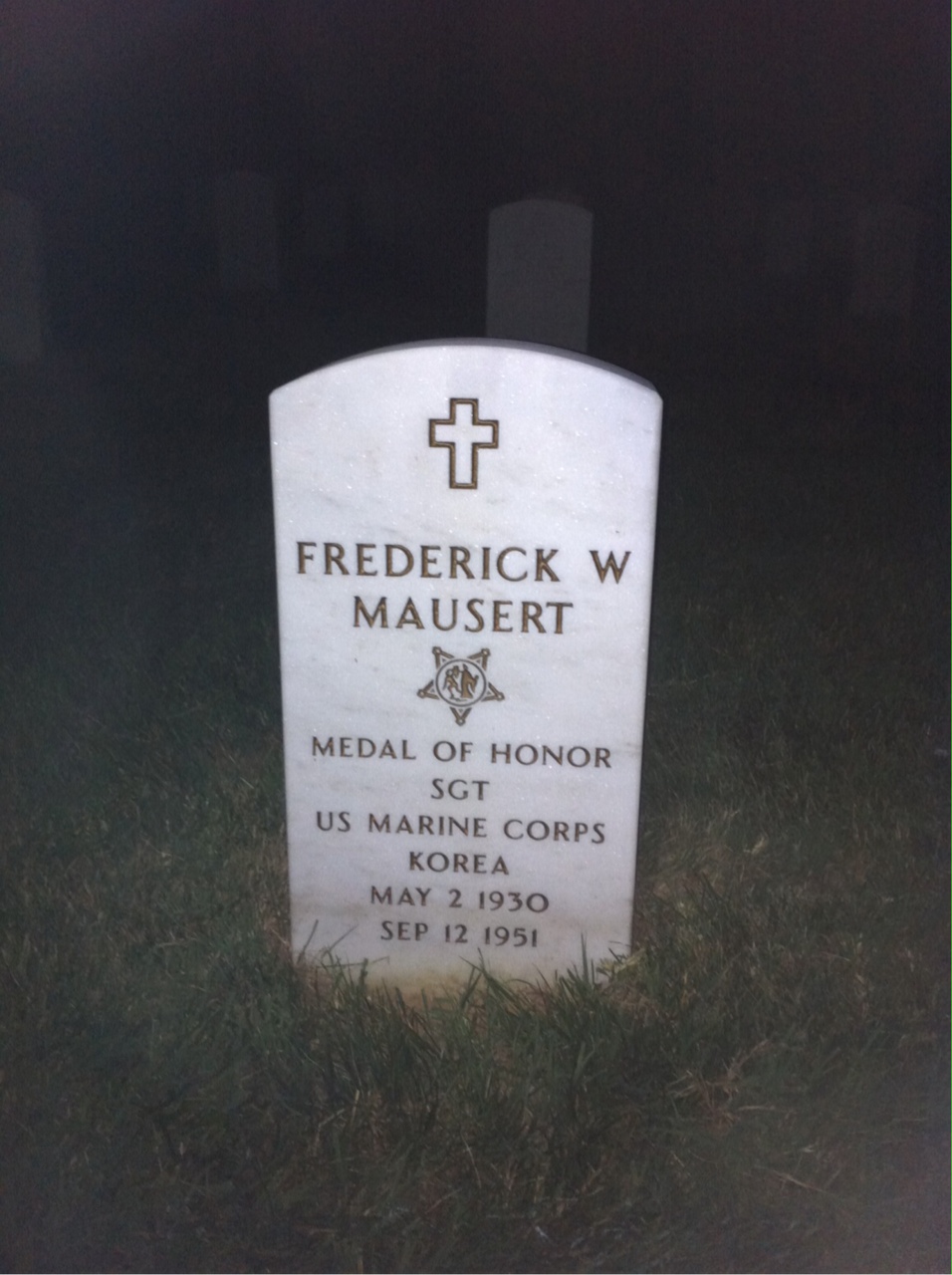 Headstone of Frederick Mausert