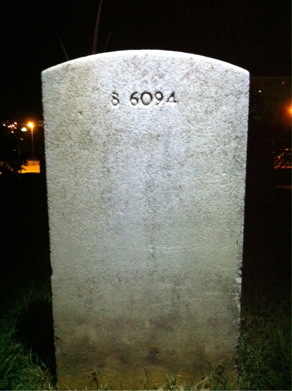 Back of headstone — Ethelyn Blake