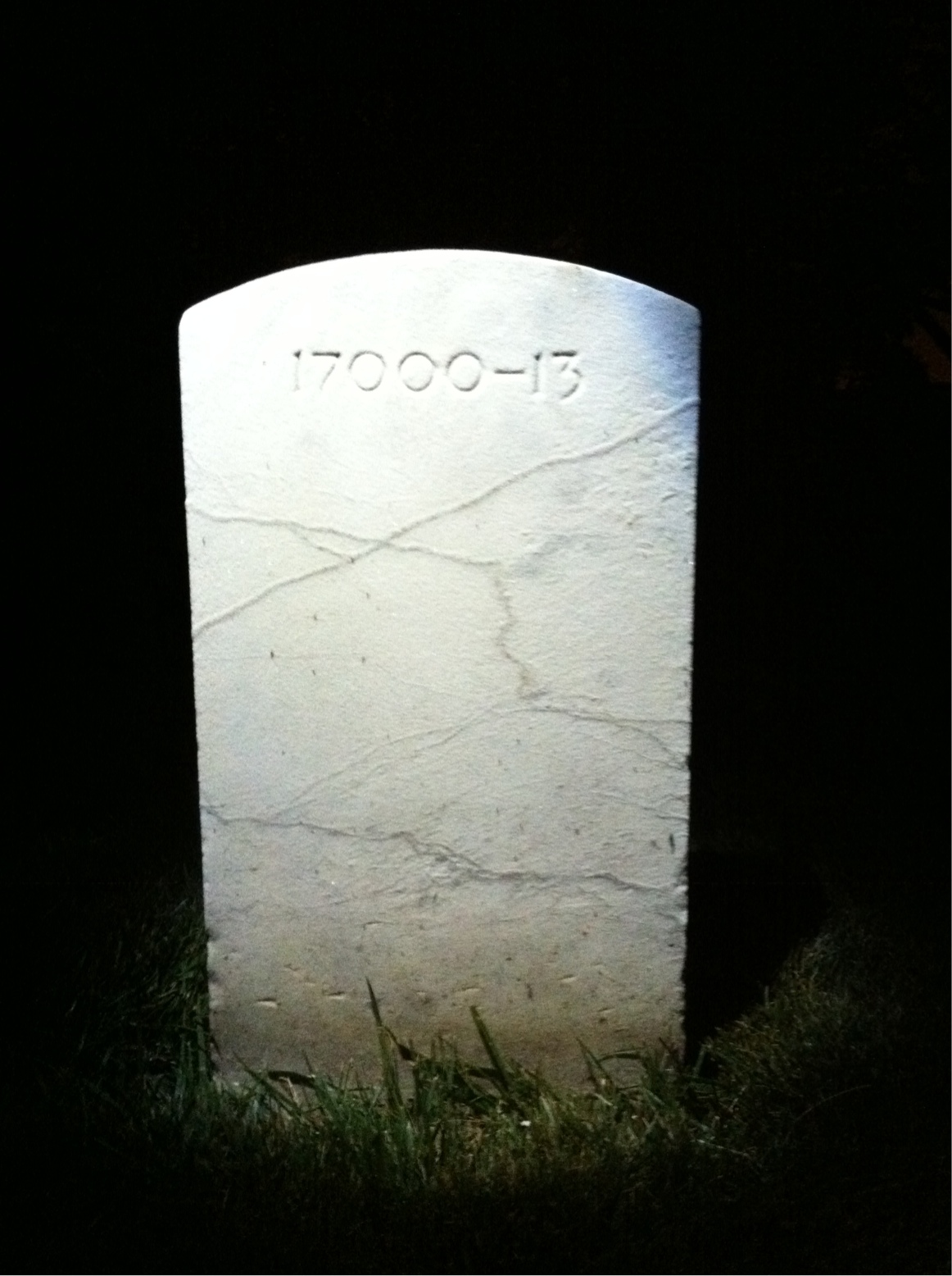 Back of headstone — Jay Montgomery