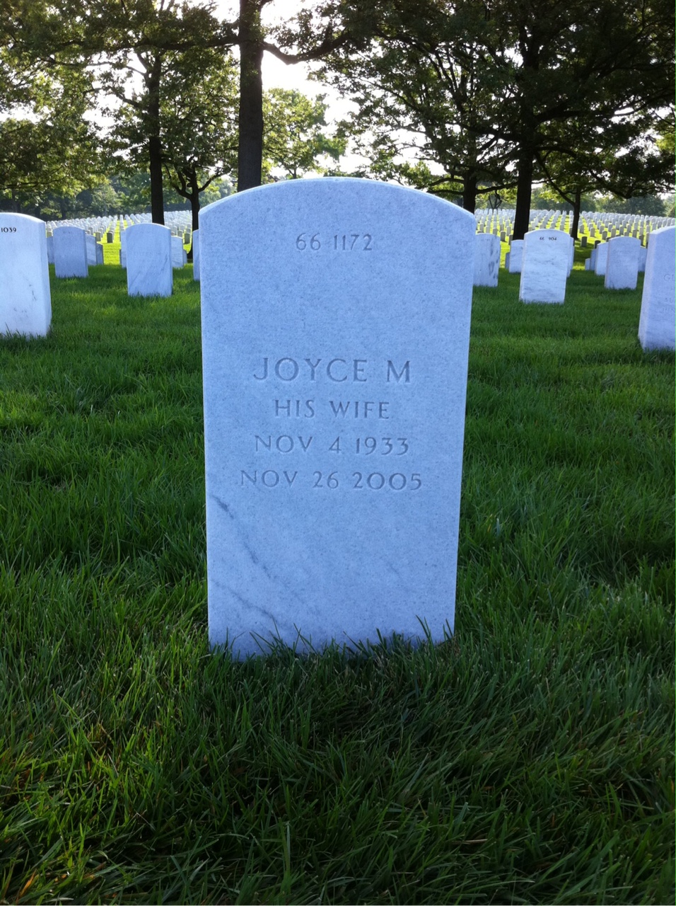 Back of headstone — Howard Bass