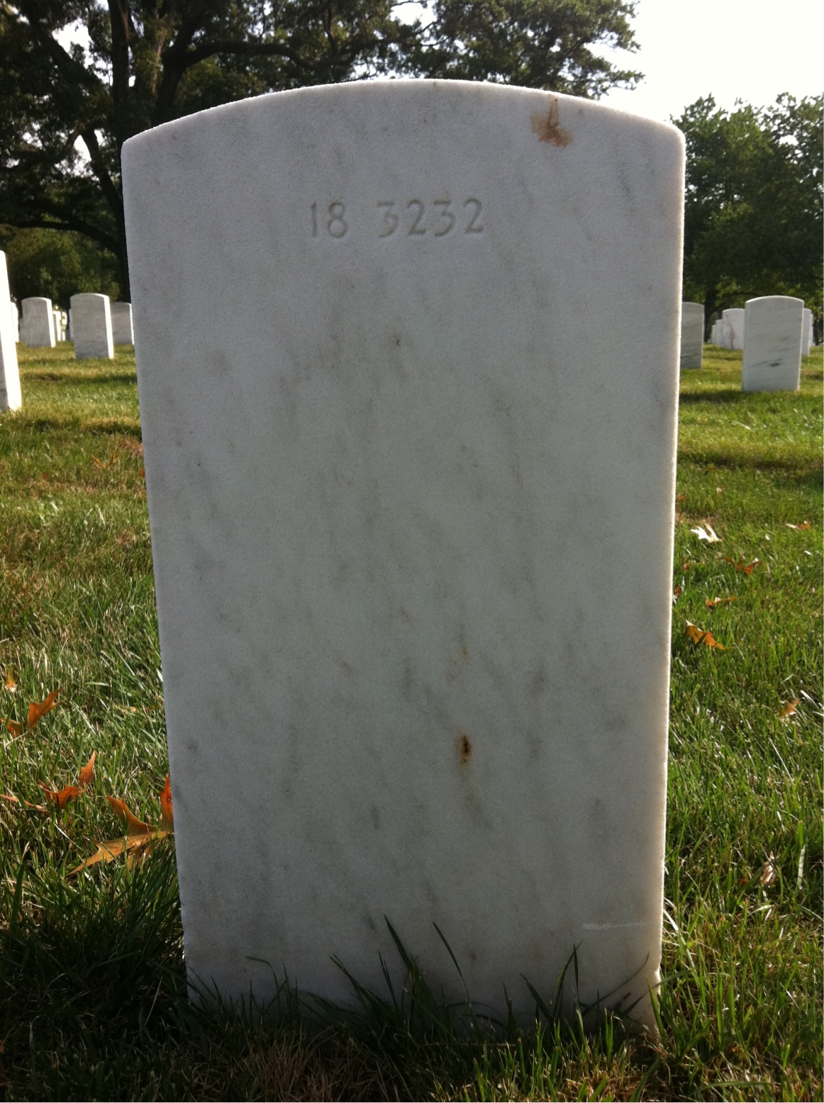 Back of headstone — Charles Cuneo