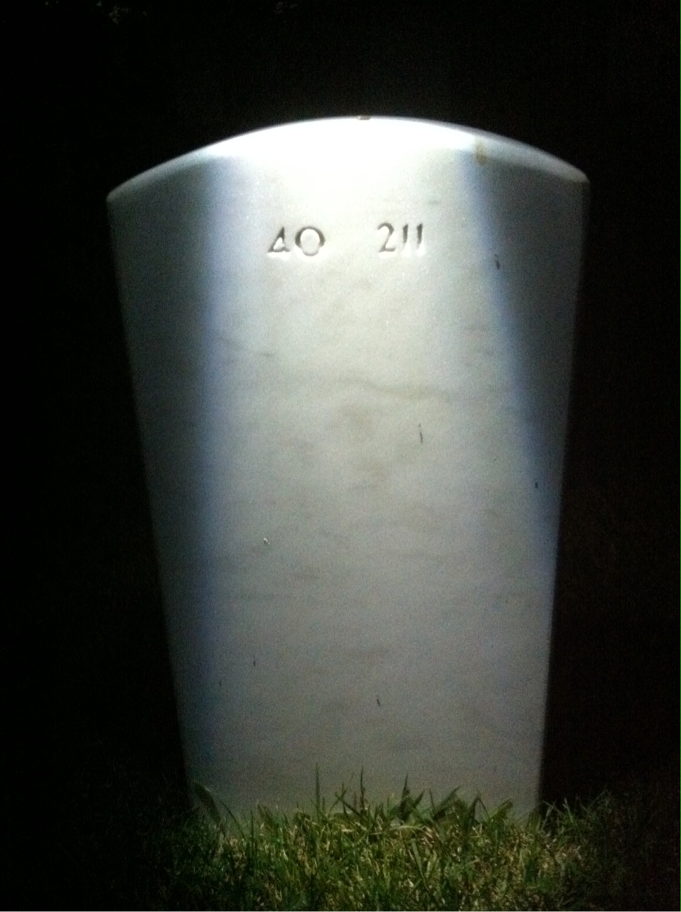 Back of headstone — Paul Goldworm