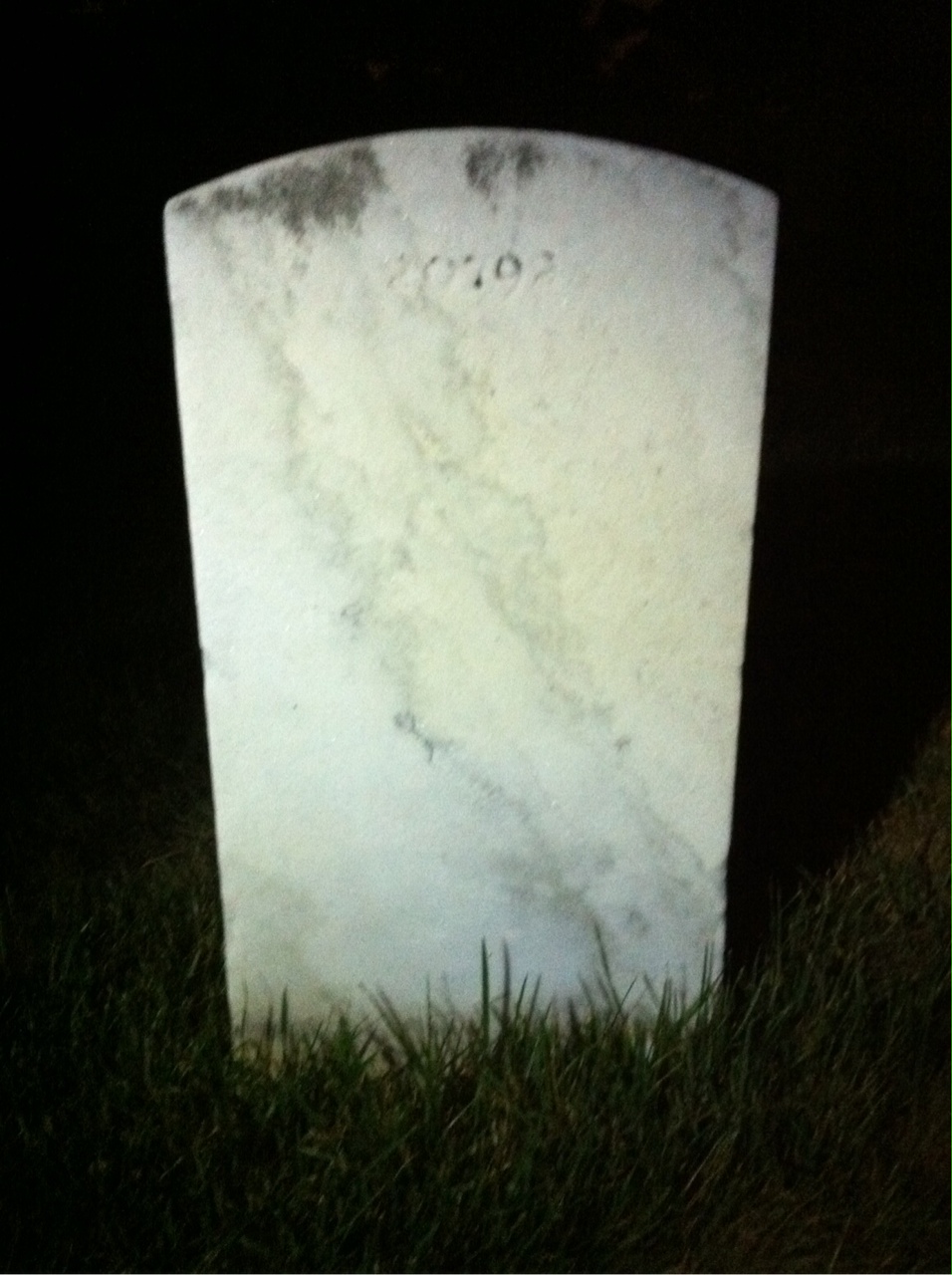 Back of headstone — Floyd Blair