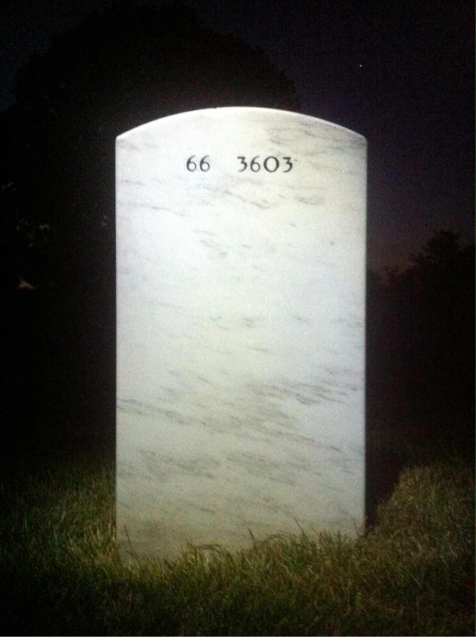 Back of headstone — Billy Byrd