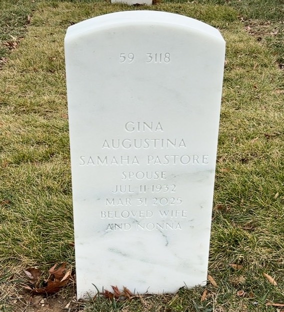Back of headstone — Francis Samaha