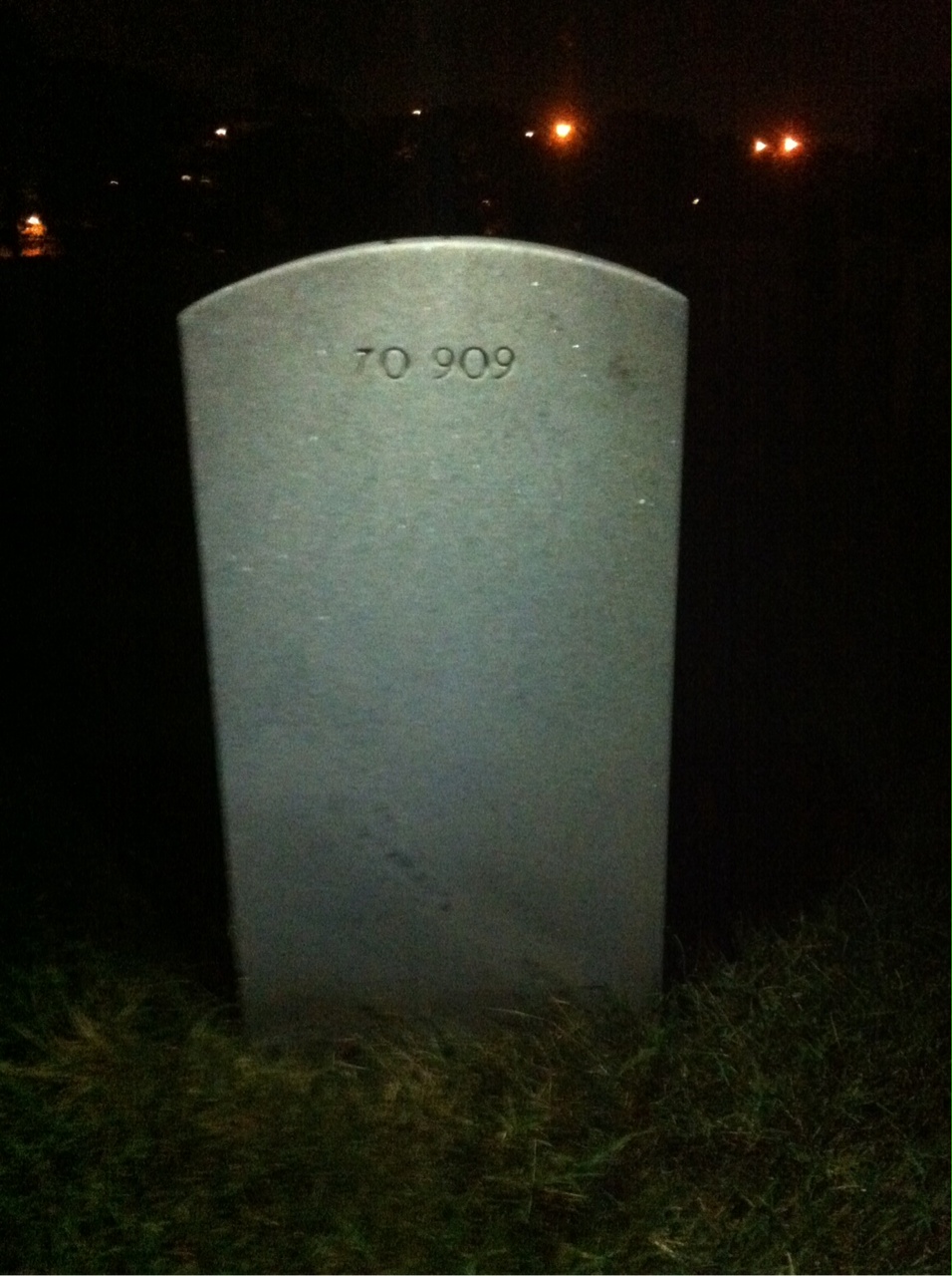Back of headstone — John Atkins