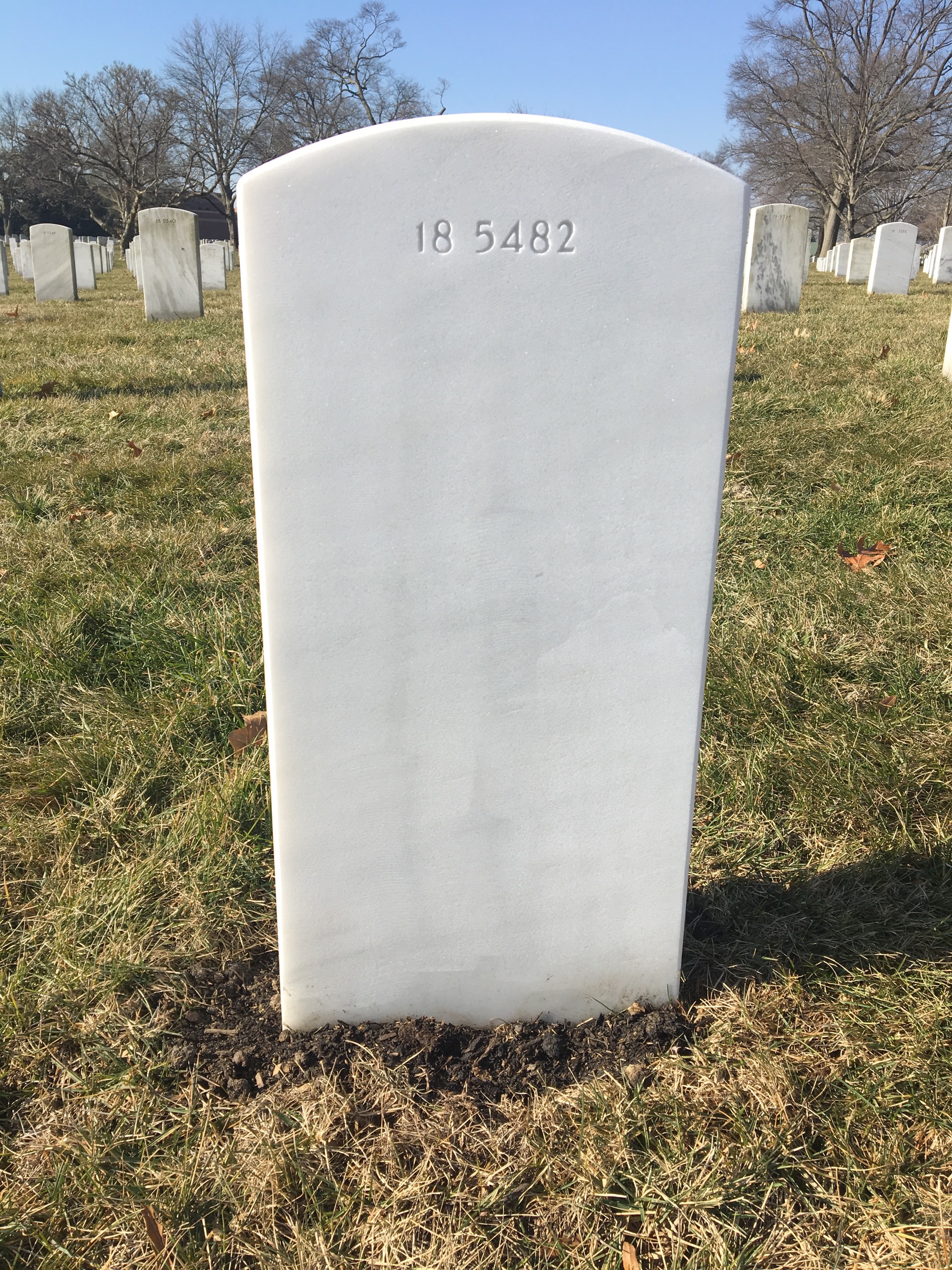 Back of headstone — Charles Bacon