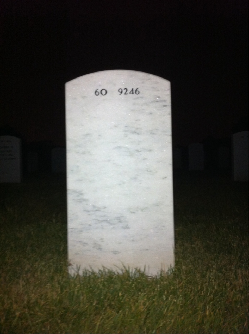 Back of headstone — Charles Borns