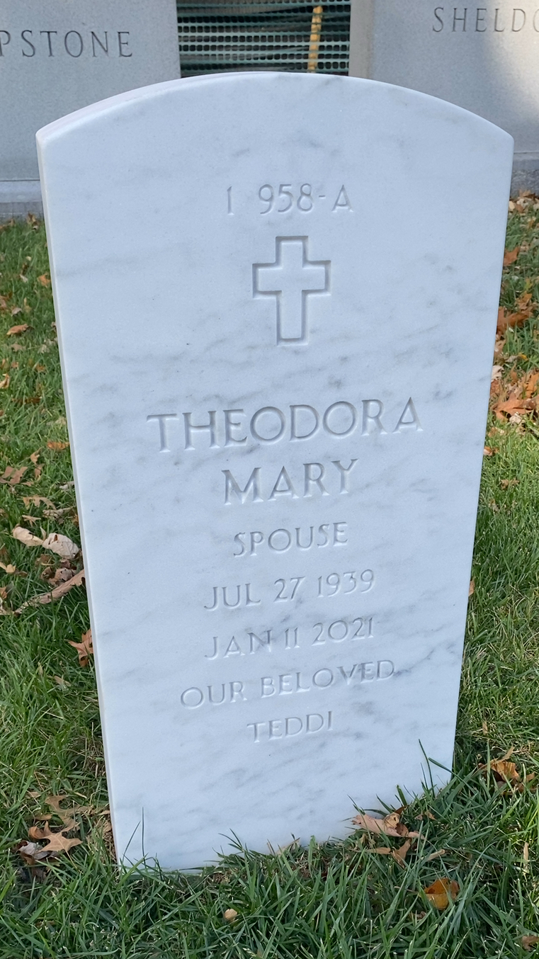 Back of headstone — Moses Alves