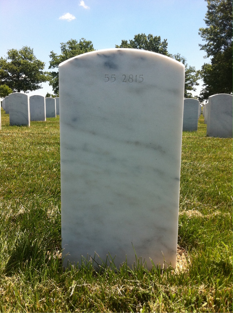 Back of headstone — Jerry Montgomery